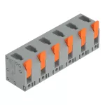 Złącze do PCB dźwignia 4 mm² raster 11,5 mm 6-bieg., szary