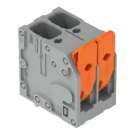 Złącze do PCB dźwignia 6 mm² raster 10 mm 2-bieg., szary