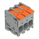 Złącze do PCB dźwignia 16 mm² raster 10 mm 3-bieg., szary