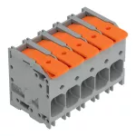 Złącze do PCB dźwignia 16 mm² raster 10 mm 5-bieg., szary