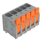 Złącze do PCB dźwignia 16 mm² raster 10 mm 5-bieg., szary