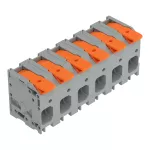 Złączka do płytek drukowanych dźwignia 16 mm² raster 15mm 6-bieg, szara 2616-1356