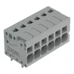 Złączka do płytek drukowanych 4 mm² RM 5 mm 6-bieg, szara 2624-1106