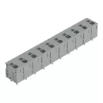Złączka do płytek drukowanych 4 mm² raster 11,5mm 10-bieg, szara 2624-3510