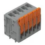 Złączka do płytek drukowanych dźwignia 1,5 mm² RM 3,5 mm 5-bieg, szara 2601-3105