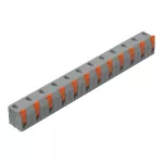 Złączka do płytek drukowanych dźwignia 1,5 mm² raster 11,5mm 12-bieg, szara 2601-3512