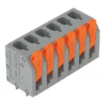 Złącze do PCB dźwignia 2,5 mm² raster 5 mm 6-bieg., szary