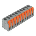 Złącze do PCB dźwignia 2,5 mm² raster 5 mm 10-bieg., szary