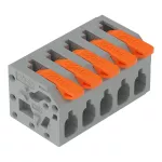 Złącze do PCB dźwignia 2,5 mm² raster 5 mm 5-bieg., szary