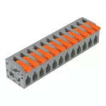 Złącze do PCB dźwignia 2,5 mm² raster 5 mm 12-bieg., szary