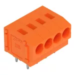 Złączka do płytek drukowanych 1,5 mm² RM 3,81 mm 4-bieg, pomarańczowa 235-104/330-000