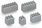 Złączka do płytek drukowanych przycisk 1,5 mm² RM 5 mm 6-bieg, szara 735-306