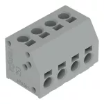 2-przew złączka do płytek drukowanych 1,5 mm² RM 5 mm 2-bieg, szara 253-102