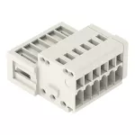 Wtyk 1-przewodowy CAGE CLAMP®, pełna ochrona przed błędnym wetknięciem, jasnoszary 733-203/032-000