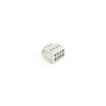 1-przewodowe gniazdo CAGE CLAMP®, pełna ochrona przed błędnym wetknięciem, jasnoszary 734-104