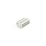 1-przewodowe gniazdo CAGE CLAMP®, pełna ochrona przed błędnym wetknięciem, jasnoszary 734-107