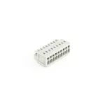 1-przewodowe gniazdo CAGE CLAMP®, pełna ochrona przed błędnym wetknięciem, jasnoszary 734-109