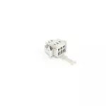 1-przewodowe gniazdo CAGE CLAMP®, pełna ochrona przed błędnym wetknięciem, jasnoszary 734-103/037-000/032-000