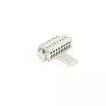 1-przewodowe gniazdo CAGE CLAMP®, pełna ochrona przed błędnym wetknięciem, jasnoszary 734-108/037-000/033-000