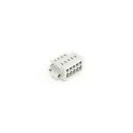 1-przewodowe gniazdo CAGE CLAMP®, pełna ochrona przed błędnym wetknięciem, jasnoszary 734-105/107-000