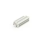 1-przewodowe gniazdo CAGE CLAMP®, pełna ochrona przed błędnym wetknięciem, jasnoszary 734-110/107-000