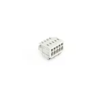 1-przewodowe gniazdo CAGE CLAMP®, pełna ochrona przed błędnym wetknięciem, jasnoszary 734-105/008-000