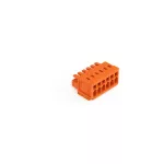 1-przewodowe gniazdo CAGE CLAMP®, pełna ochrona przed błędnym wetknięciem, pomarańczowa 734-206