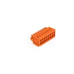 1-przewodowe gniazdo CAGE CLAMP®, pełna ochrona przed błędnym wetknięciem, pomarańczowa 734-208