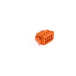 1-przewodowe gniazdo CAGE CLAMP®, pełna ochrona przed błędnym wetknięciem, pomarańczowa 734-204/037-000