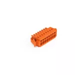 1-przewodowe gniazdo CAGE CLAMP®, pełna ochrona przed błędnym wetknięciem, pomarańczowa 734-208/037-000