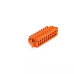1-przewodowe gniazdo CAGE CLAMP®, pełna ochrona przed błędnym wetknięciem, pomarańczowa 734-210/037-000