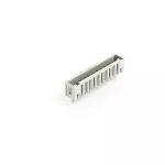 Wtyk THT pin lutowniczy 1,0 x 1,0 mm konstrukcja prosta, jasnoszary