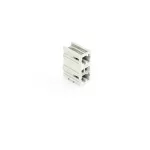 Wtyk dwupiętrowy THT 1.0 x 1.0 mm solder pin konstrukcja kątowa, jasnoszary 734-402/001-000