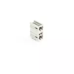 Wtyk dwupiętrowy THT 1.0 x 1.0 mm solder pin konstrukcja kątowa, jasnoszary 734-402