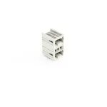 Wtyk dwupiętrowy THT 1.0 x 1.0 mm solder pin konstrukcja kątowa, jasnoszary 734-403