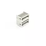 Wtyk dwupiętrowy THT 1.0 x 1.0 mm solder pin konstrukcja kątowa, jasnoszary 734-406