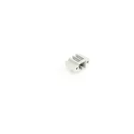 Wtyk THT pin lutowniczy 1,0 x 1,0 mm konstrukcja kątowa, jasnoszary