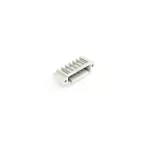 Wtyk THT pin lutowniczy 1,0 x 1,0 mm konstrukcja kątowa, jasnoszary