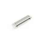 Wtyk THT pin lutowniczy 1,0 x 1,0 mm konstrukcja kątowa, jasnoszary