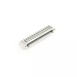 Wtyk THT pin lutowniczy 1,0 x 1,0 mm konstrukcja kątowa, jasnoszary