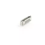 Wtyk THT pin lutowniczy 1,0 x 1,0 mm konstrukcja prosta, jasnoszary
