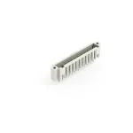 Wtyk THT pin lutowniczy 1,0 x 1,0 mm konstrukcja prosta, jasnoszary
