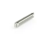 Wtyk THT pin lutowniczy 1,0 x 1,0 mm konstrukcja prosta, jasnoszary
