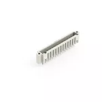 Wtyk THT pin lutowniczy 1,0 x 1,0 mm konstrukcja prosta, jasnoszary