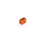 Wtyk THT Pin lutowniczy 1,0 x 1,0 mm konstrukcja prosta, pomarańczowy 734-233