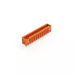 Wtyk THT Pin lutowniczy 1,0 x 1,0 mm konstrukcja prosta, pomarańczowy 734-242
