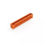 Wtyk THT Pin lutowniczy 1,0 x 1,0 mm konstrukcja prosta, pomarańczowy 734-246