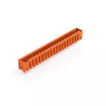 Wtyk THT Pin lutowniczy 1,0 x 1,0 mm konstrukcja prosta, pomarańczowy 734-250