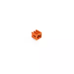 Wtyk THT Pin lutowniczy 1,0 x 1,0 mm konstrukcja kątowa, pomarańczowy 734-262
