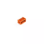 Wtyk THT Pin lutowniczy 1,0 x 1,0 mm konstrukcja kątowa, pomarańczowy 734-264